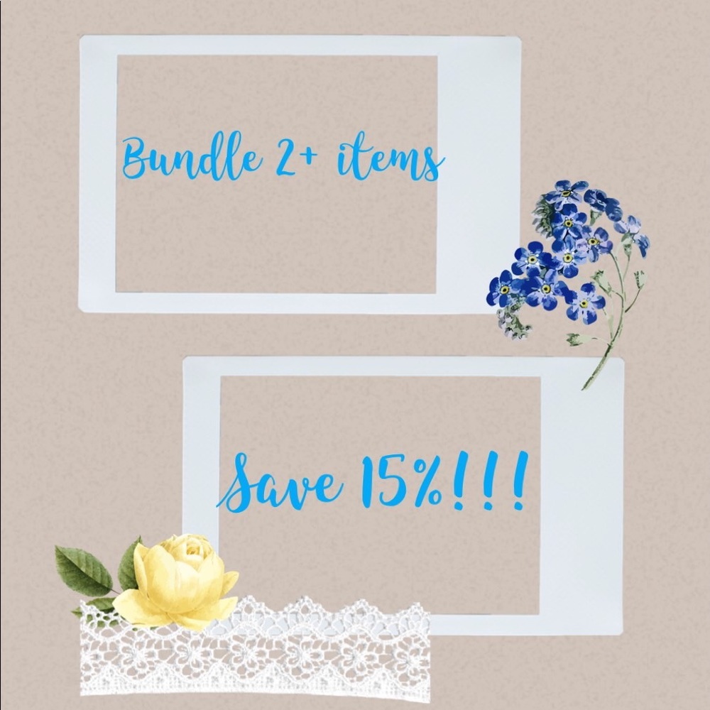 Bundle 2+ items from my closet and save 15%